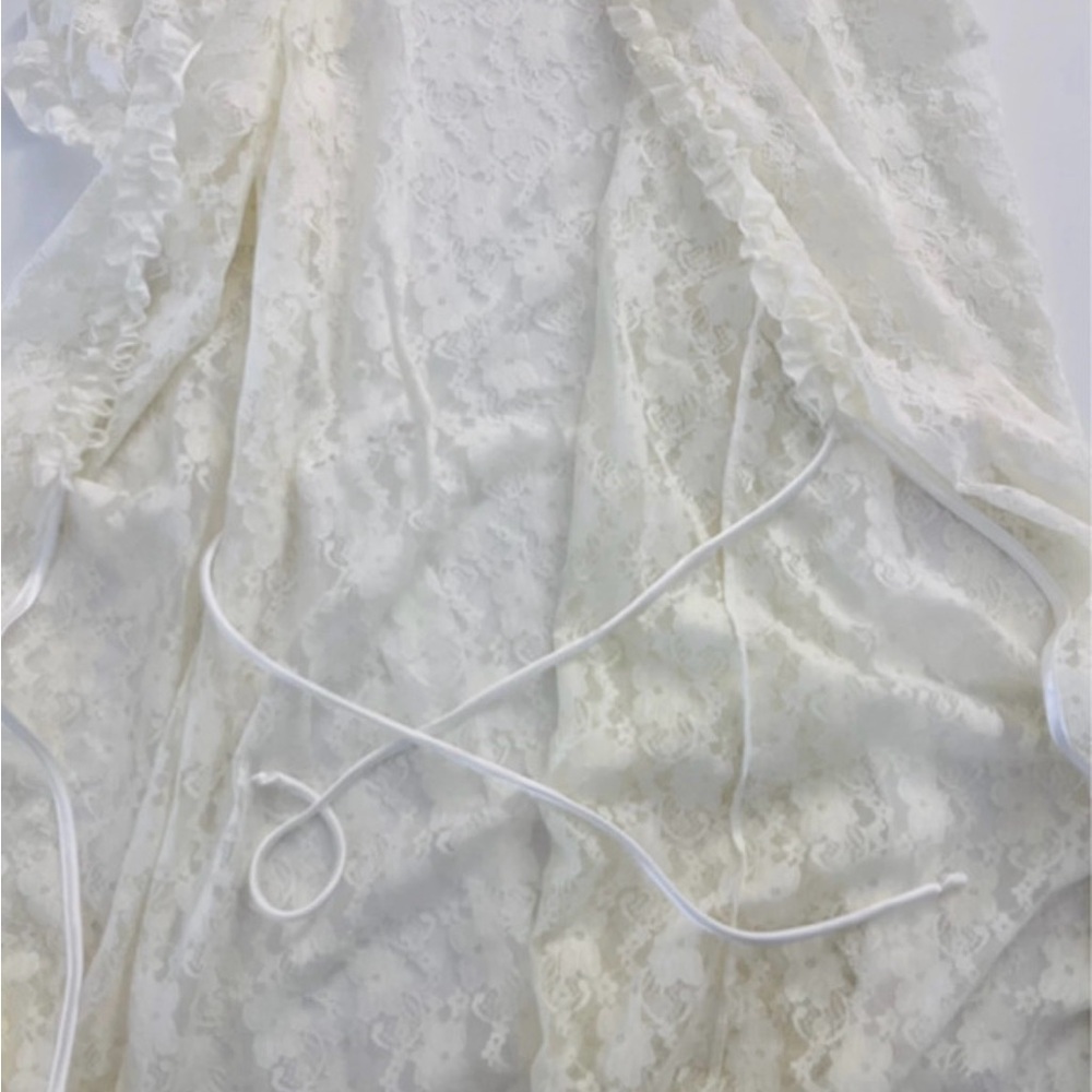 NWT Linea Donatella Lace Robe - Picture 6 of 13